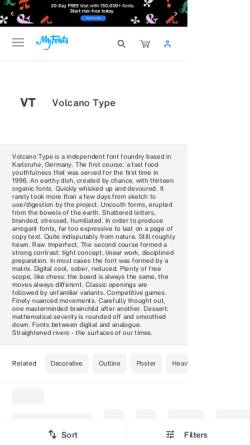 Vorschau der mobilen Webseite www.volcano-type.de, Volcano Type