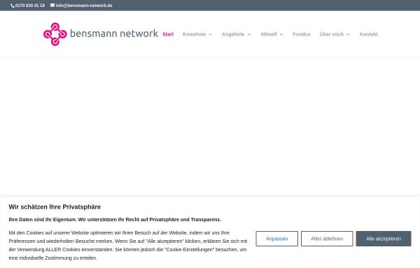 Vorschau von bensmann-network.de, Bensmann - Netzwerk - Beratung