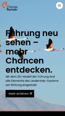 Vorschau der mobilen Webseite change-partner.de, ChangePartner GbR