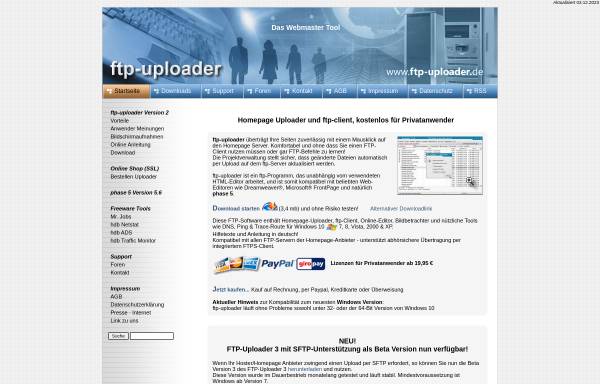 Vorschau von www.ftp-uploader.de, FTP Uploader