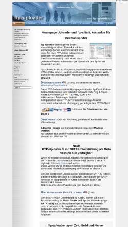 Vorschau der mobilen Webseite www.ftp-uploader.de, FTP Uploader