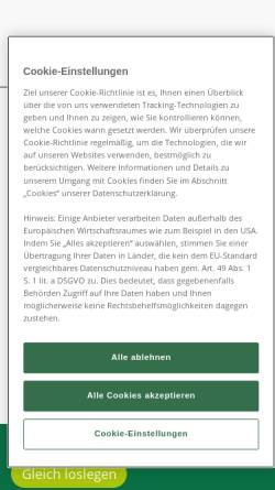 Vorschau der mobilen Webseite www.baumzeitung.de, Baumpflege und Baumzeitung
