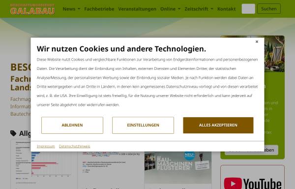 Vorschau von www.soll-galabau.de, Beschaffungsdienst GalaBau