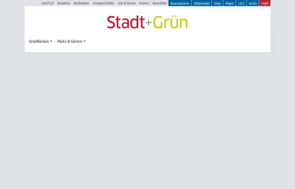 Vorschau von www.stadtundgruen.de, Stadt und Grün