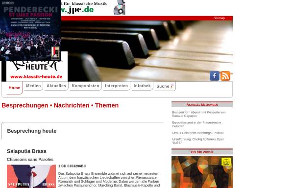 Vorschau von www.klassik-heute.de, Der Reiz des Unvorhersehbaren