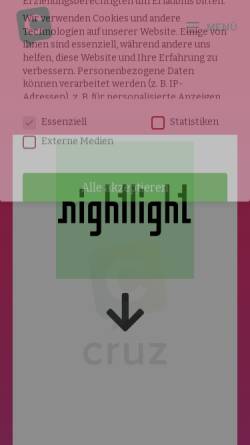 Vorschau der mobilen Webseite www.nightlight.de, Nightlight Station e.V
