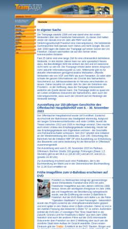 Vorschau der mobilen Webseite www.trampage.de, Trampage