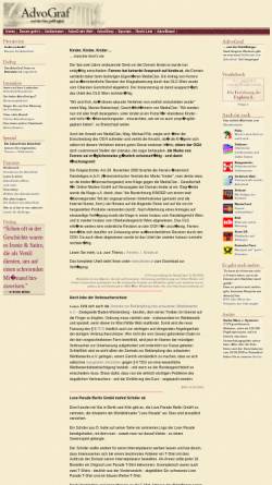 Vorschau der mobilen Webseite www.advograf.de, AdvoGraf: Satire gegen Abmahnwahn im Internet