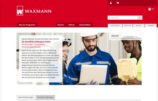 Vorschau von www.waxmann.com, Waxmann Verlag GmbH
