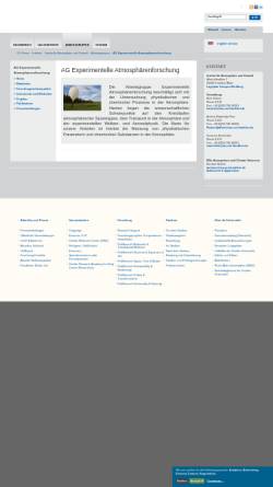 Vorschau der mobilen Webseite www.geo.uni-frankfurt.de, Arbeitsgruppe Physik der Atmosphäre
