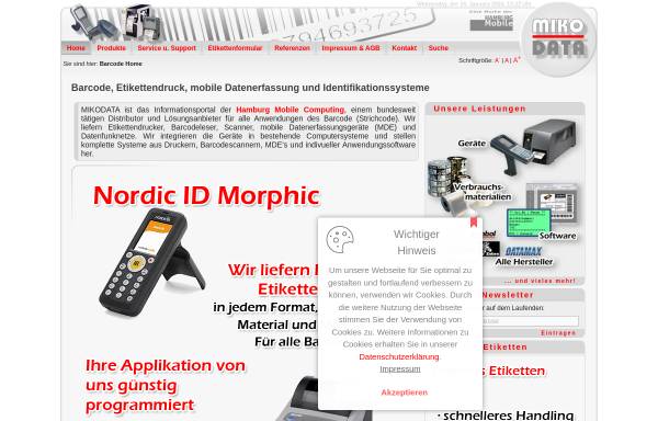 Vorschau von www.mikodata.de, Mikodata Computerperipherie GmbH