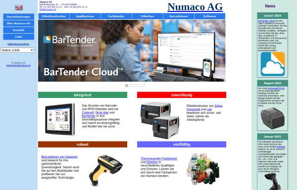 Vorschau von www.numaco.ch, Numaco AG
