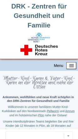 Vorschau der mobilen Webseite www.mutter-vater-kind-kur.org, DRK-Kur und Reha gGmbH