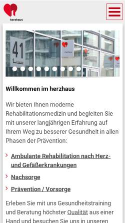 Vorschau der mobilen Webseite www.herzhausberlin.de, Herzhaus Berlin