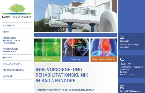 Vorschau von www.klinikniedersachsen.de, Klinik Niedersachsen