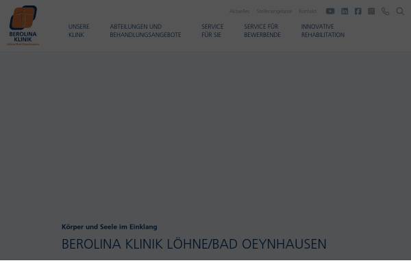 Vorschau von www.rehaklinik.de, Lielje Gruppe, Rehabilitationskliniken