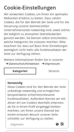 Vorschau der mobilen Webseite schlossklinik-buchau.de, Rehabilitationsklinik Schloss Bad Buchau