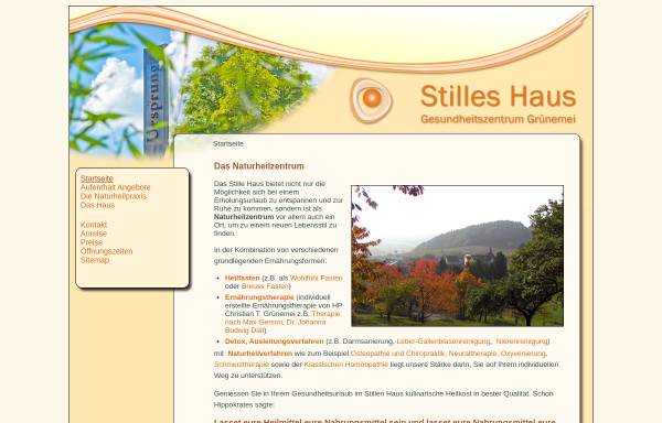 Vorschau von www.stilles-haus.de, Stilles Haus Bergfreiheit, Bad Wildungen