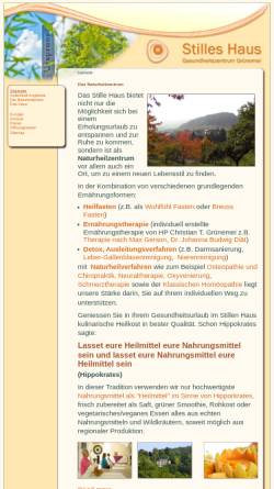 Vorschau der mobilen Webseite www.stilles-haus.de, Stilles Haus Bergfreiheit, Bad Wildungen