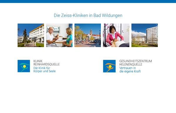 Vorschau von www.zeiss-kliniken.de, Zeiss Sanatorien - Reinhardsquelle - Helenenquelle