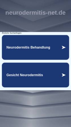 Vorschau der mobilen Webseite www.neurodermitis-net.de, Neurodermitis Forum