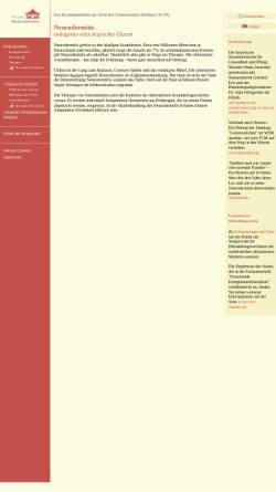 Vorschau der mobilen Webseite www.neurodermitis-tcmklinik.de, Neurodermitis und TCM
