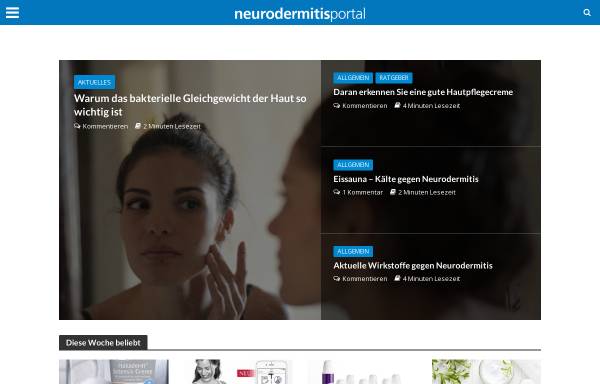 Vorschau von www.neurodermitisportal.de, Neurodermitisportal.de