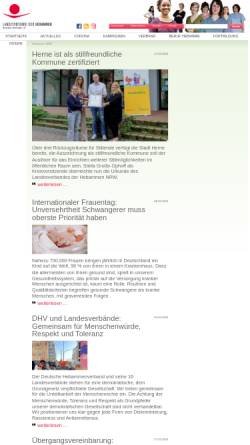 Vorschau der mobilen Webseite www.hebammen-nrw.de, Landesverband der Hebammen NRW