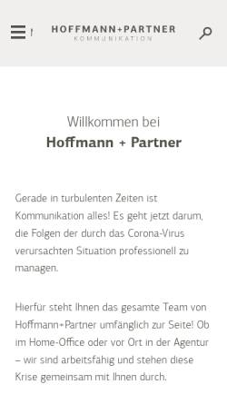 Vorschau der mobilen Webseite www.hup-md.de, Hoffmann und Partner Werbeagentur GmbH