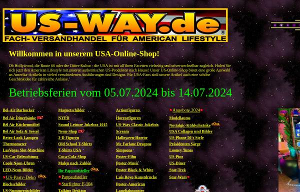 Vorschau von us-way.de, Fach-Versandhandel US-Way e.K., Inh. Georg Laugel