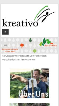 Vorschau der mobilen Webseite kreativo.de, Kreativo - Ideenbörse, Kurse und Beratung