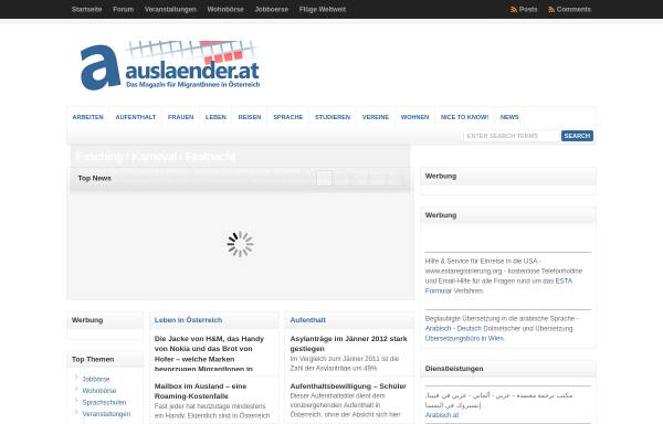 Vorschau von www.auslaender.at, auslaender.at