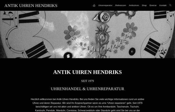 Vorschau von www.uhrenreparaturen.de, Hendriks Antiquitäten