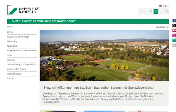 Institut für Sportwissenschaft der Universität Bayreuth