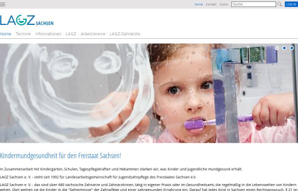 Vorschau von www.lagz-sachsen.de, Landesarbeitsgemeinschaft für Jugendzahnpflege Sachsen e.V.