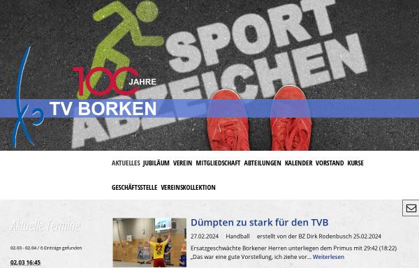 Vorschau von www.tv-borken.de, Schachabteilung des TV Borken 1922 e.V.
