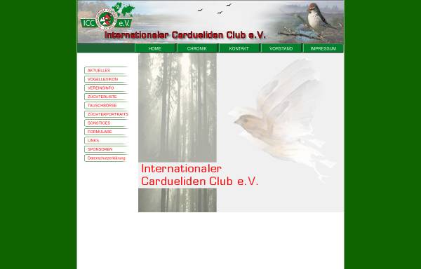 Vorschau von www.icc-ev.com, Internationaler Cardueliden Club e. V.