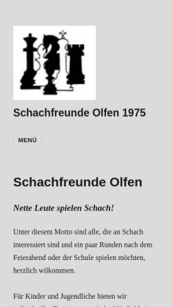 Vorschau der mobilen Webseite schachfreunde-olfen.de, Schachfreunde Olfen 1975