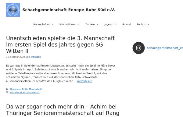 Vorschau von www.sgensued.de, Schachgemeinschaft Ennepe-Ruhr-Süd e.V.