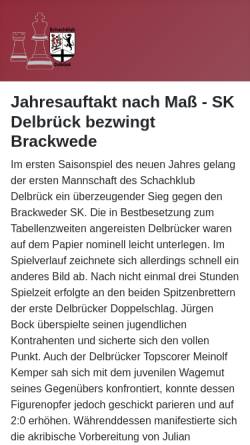Vorschau der mobilen Webseite www.sk-delbrueck.de, Schachklub Delbrück