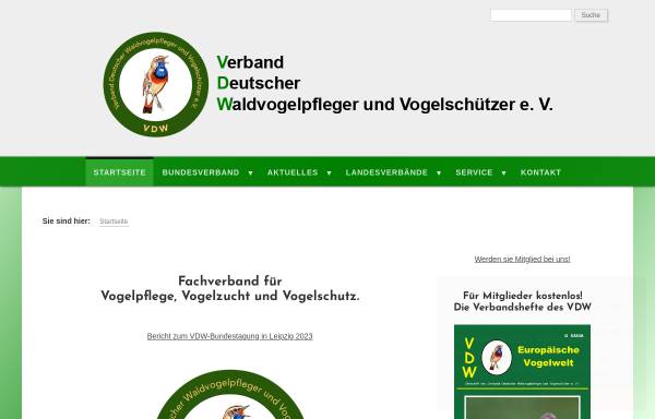 Vorschau von www.waldvogelverband.de, Waldvögel, Weichfresser, Körnerfresser