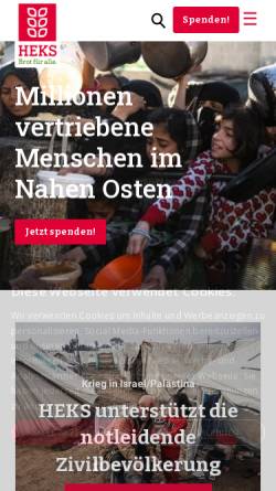 Vorschau der mobilen Webseite brotfueralle.ch, Brot für alle