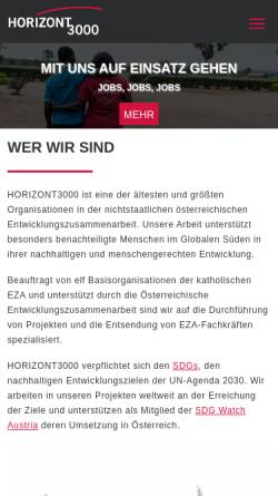 Vorschau der mobilen Webseite www.horizont3000.at, Horizont3000