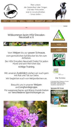 Vorschau der mobilen Webseite www.dresden-hundesport.de, HSV Dresden Neustadt e.V.