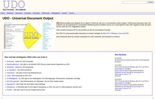 Vorschau von www.udo-open-source.org, Open-Source-Entwicklung