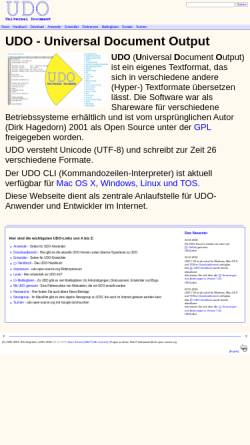Vorschau der mobilen Webseite www.udo-open-source.org, Open-Source-Entwicklung