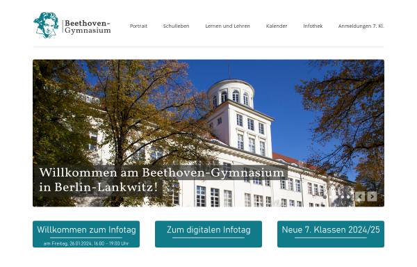 Vorschau von www.beethoven-oberschule.de, Beethoven-Oberschule in Steglitz - Zehlendorf