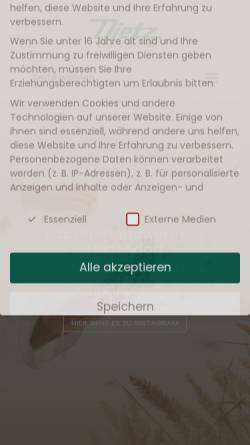 Vorschau der mobilen Webseite www.baecker-dietz.de, Bäcker-Dietz