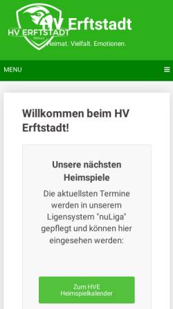 Vorschau der mobilen Webseite hv-erftstadt.de, HV Erftstadt