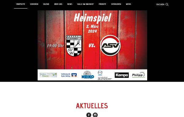 Vorschau von www.handball-westerholt.de, Handball SV Westerholt e.V.